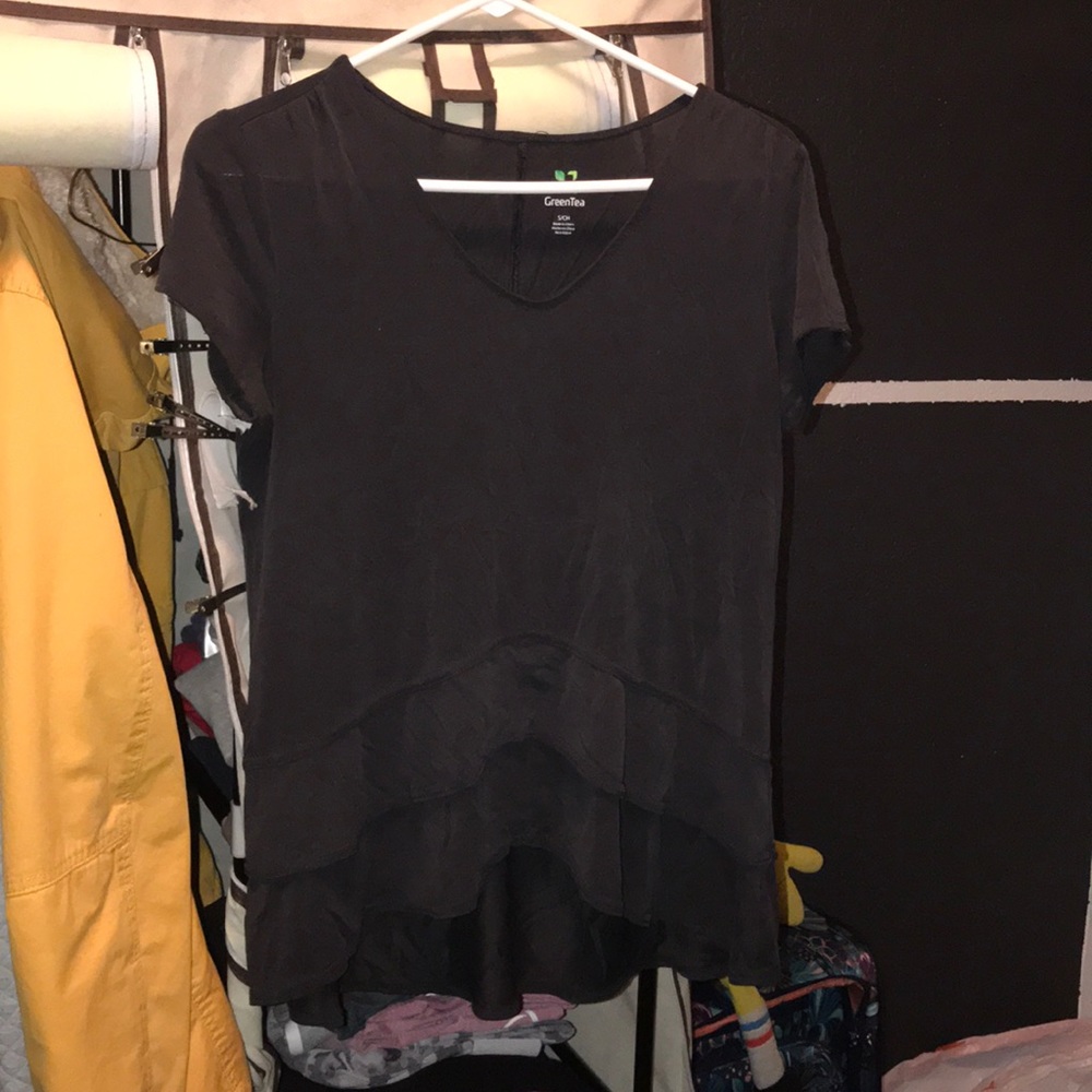 Blouse with ruffles